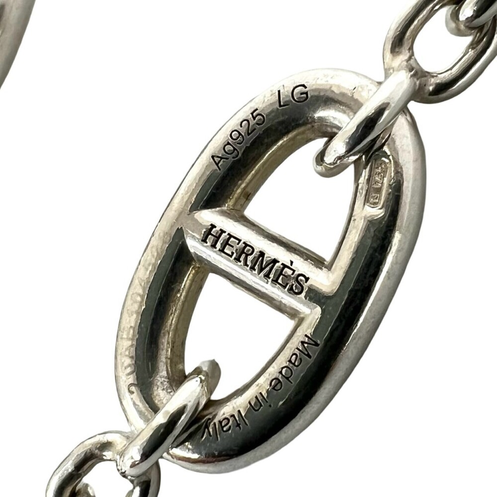 HERMES Chaine d'Ancre Farandole LG Bracelet, Sterling Silver 925, Men's Acces... - Picture 3 of 6